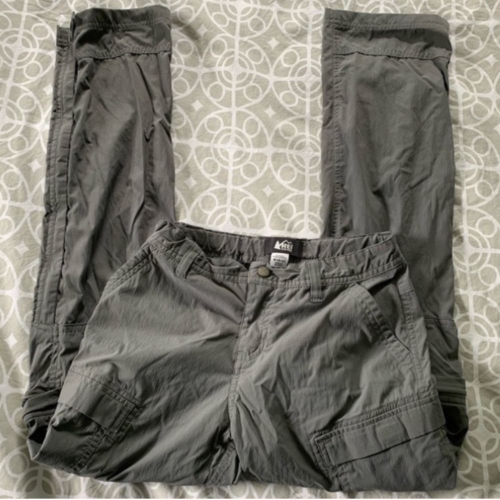 REI lightweight rip-stop zip-off hiking pants